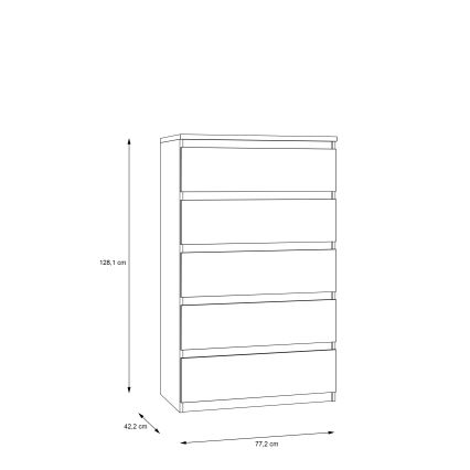 Komoda z szufladami MAO dąb artisan