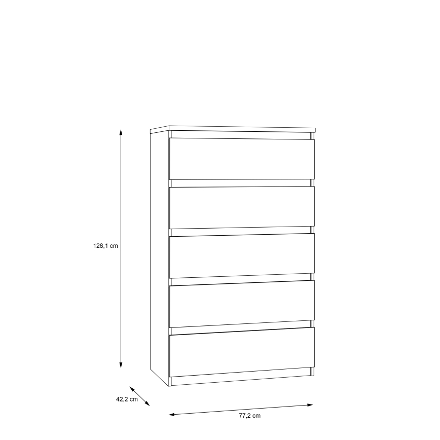 Komoda z szufladami MAO dąb artisan