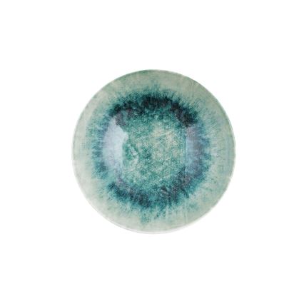 Komplet obiadowy 18 szt. niebieski/porcelana