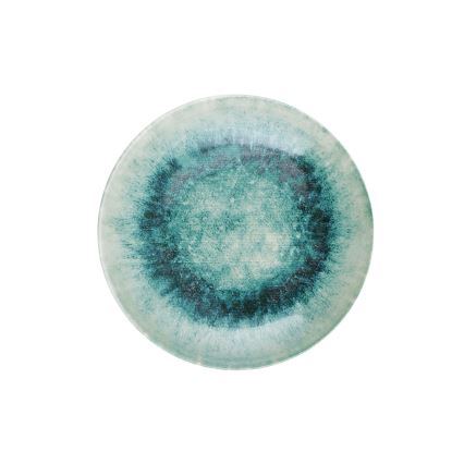 Komplet obiadowy 18 szt. niebieski/porcelana