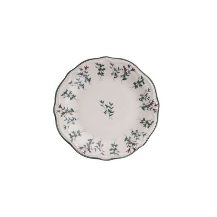 Komplet obiadowy 24 szt. biały/zielony/porcelana