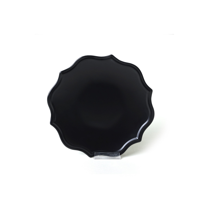 Komplet obiadowy 24 szt. czarny/kamionkowy