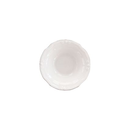 Komplet obiadowy 53-częściowy, biały/srebrny, porcelana