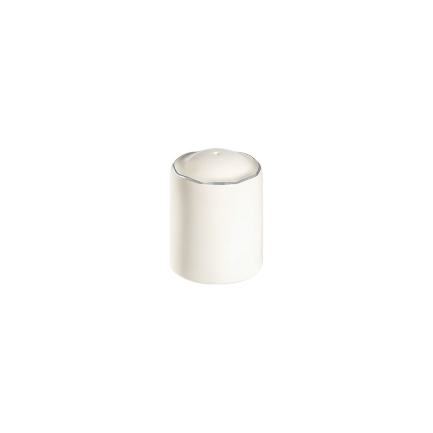 Komplet obiadowy 53-częściowy, biały/srebrny, porcelana