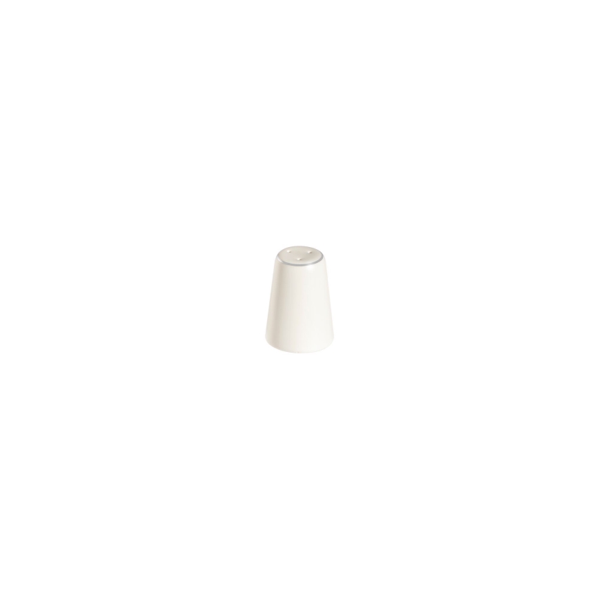 Komplet obiadowy 53-częściowy, kremowy/srebrny/porcelana