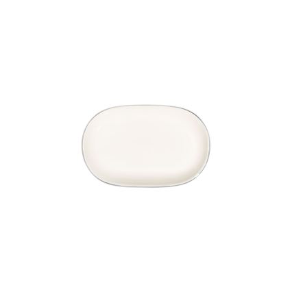 Komplet obiadowy 53-częściowy, kremowy/srebrny/porcelana