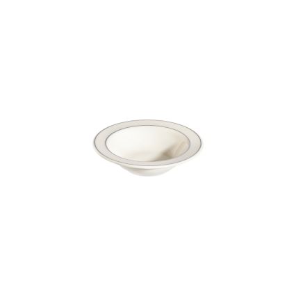 Komplet obiadowy 53-częściowy, kremowy/srebrny/porcelana