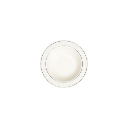 Komplet obiadowy 53-częściowy, kremowy/srebrny/porcelana