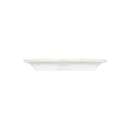 Komplet zastawy stołowej 53 części biały/złoty/porcelana
