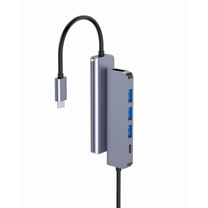 Koncentrator USB-C 5 w 1 z Power Delivery 100 W