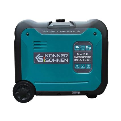 Könner & Söhnen 13046 - Generator elektryczny inwerterowy na gaz i benzynę KS 5500iEG S 5500W