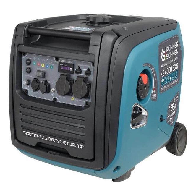 Könner & Söhnen 5106 - Generator elektryczny inwerterowy na gaz i benzynę KS 4000iEG S 4000W