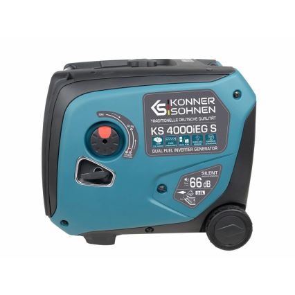 Könner & Söhnen 5106 - Generator elektryczny inwerterowy na gaz i benzynę KS 4000iEG S 4000W