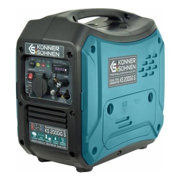 Könner & Söhnen KS7869 - Generator elektryczny inwerterowy na gaz i benzynę KS 2000iG S 2000W