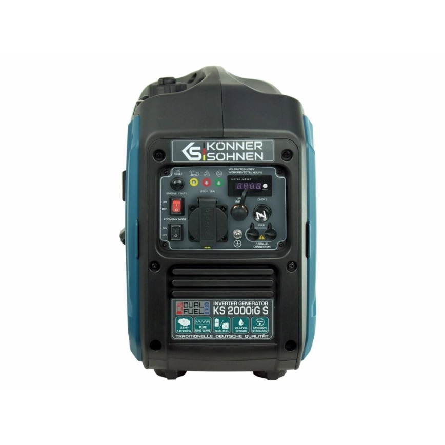 Könner & Söhnen KS7869 - Generator elektryczny inwerterowy na gaz i benzynę KS 2000iG S 2000W