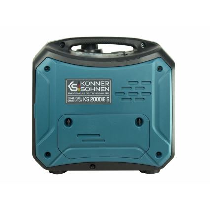 Könner & Söhnen KS7869 - Generator elektryczny inwerterowy na gaz i benzynę KS 2000iG S 2000W