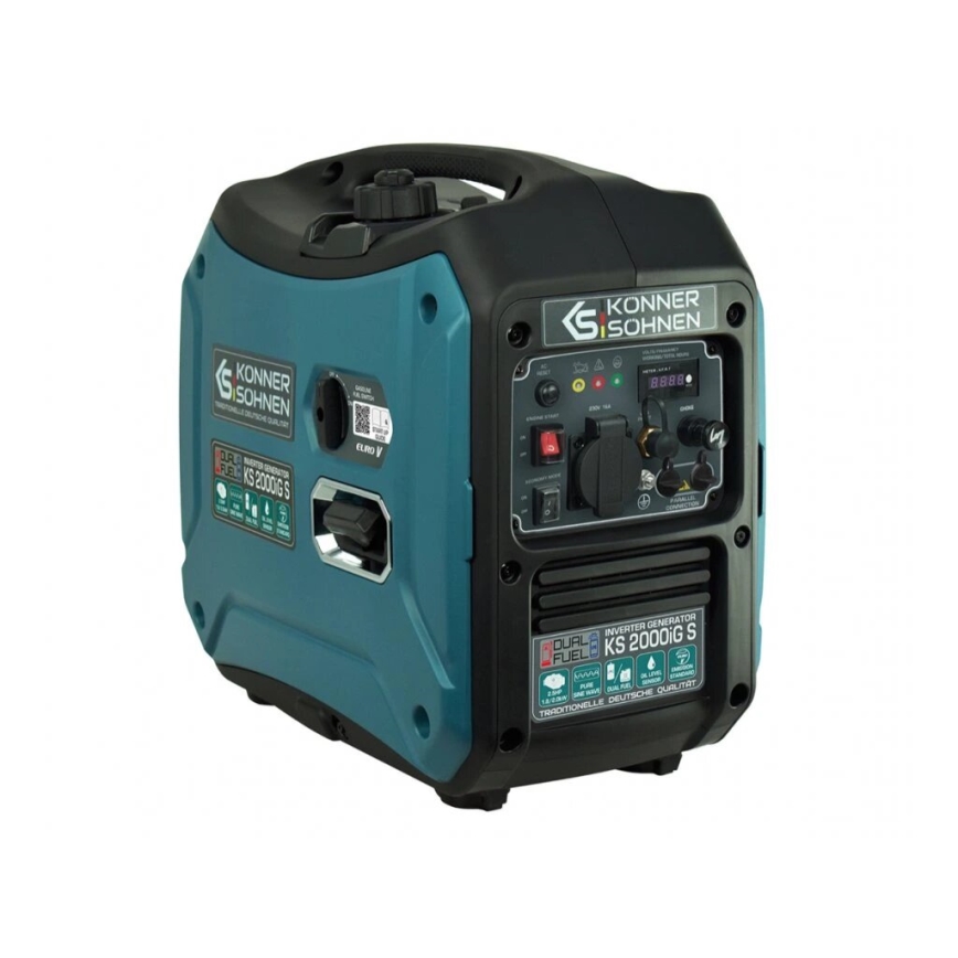 Könner & Söhnen KS7869 - Generator elektryczny inwerterowy na gaz i benzynę KS 2000iG S 2000W