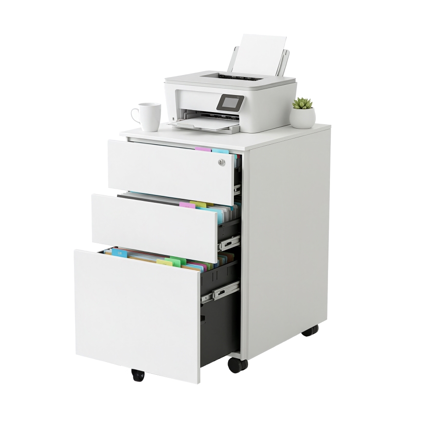 Kontener biurowy SECURIO, biały