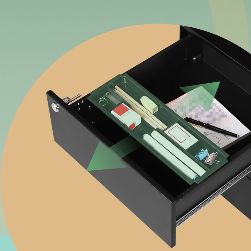 Kontener biurowy SECURIO czarny