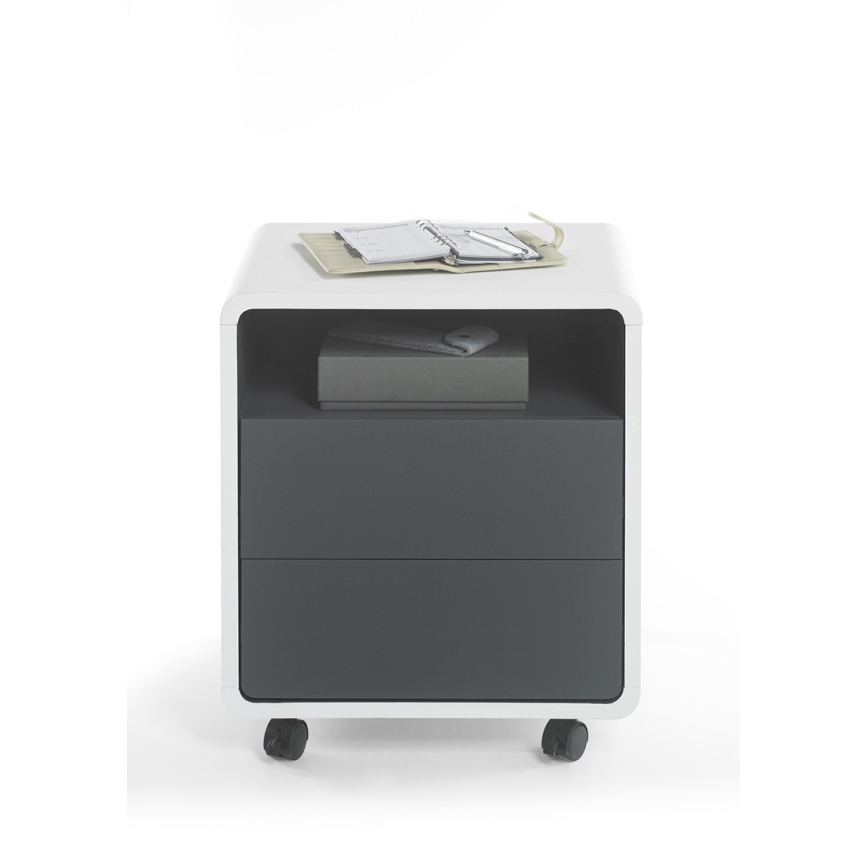 Kontener biurowy TEO biały/antracyt