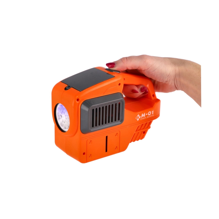 Kosiarka z dmuchawką do baniek i oświetleniem, zasilanie 4xAA