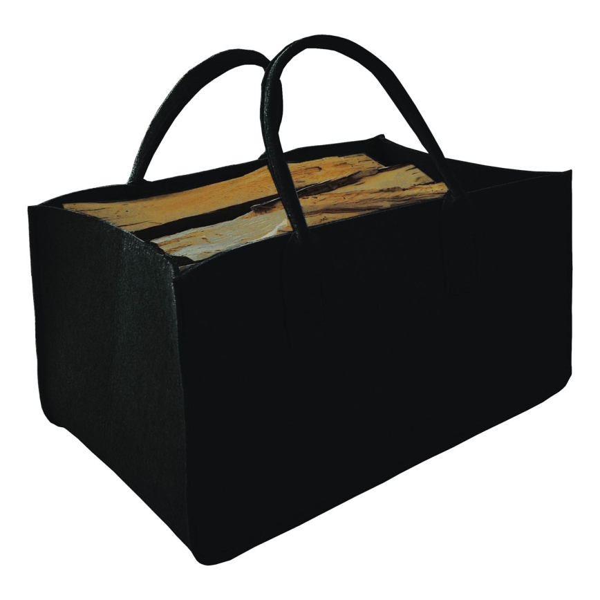 Kosz filcowy z uchwytami 27x50 cm czarny