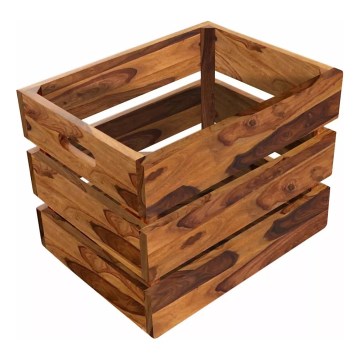 Kosz na czasopisma GANI 30x40 cm lite drewno/palisander