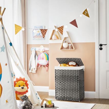 Kosz na pranie BLAINE szary