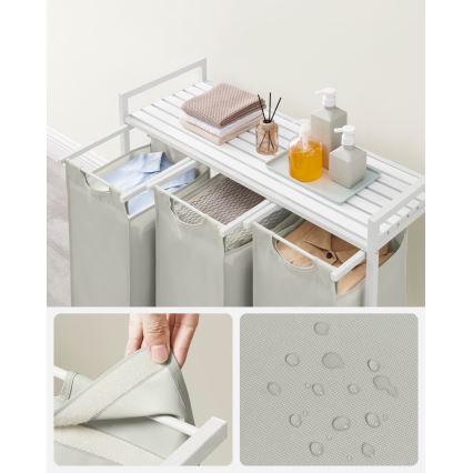 Kosz na pranie REX biały