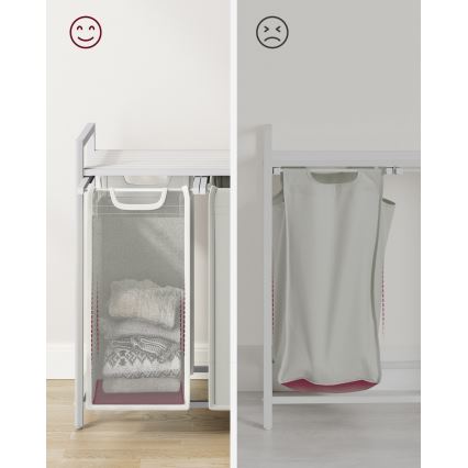 Kosz na pranie REX biały