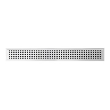 Kratka odpływowa 49,5x2,3 cm stal nierdzewna/srebrna