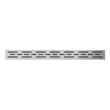 Kratka odpływowa 69,5 x 2,3 cm, stal nierdzewna/srebrna