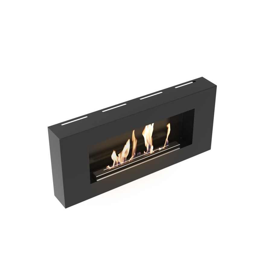 Kratki - Ścienny BIO kominek 40x90 cm 1,5kW czarny