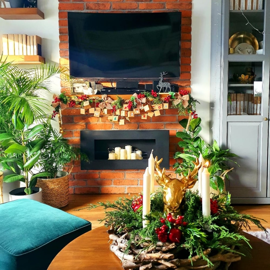 Kratki - Wbudowany kominek BIO 40x90 cm 2kW czarny