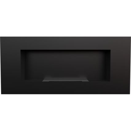 Kratki - Wbudowany BIO kominek 40x90 cm 2kW czarny