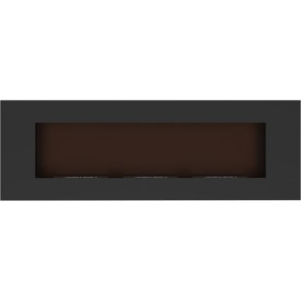 Kratki - Wbudowany BIO kominek 40x120 cm 3x1,1kW czarny