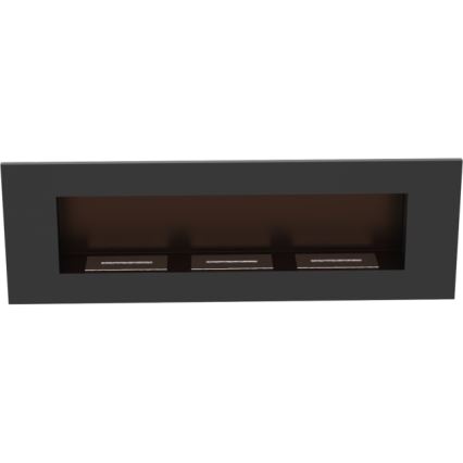 Kratki - Wbudowany BIO kominek 40x120 cm 3x1,1kW czarny