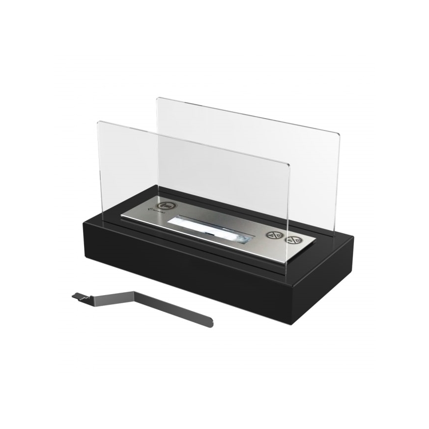 Kratki - BIO kominek 21,8x35,4 cm 1kW czarny