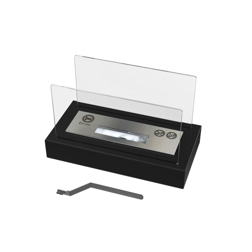 Kratki - BIO kominek 21,8x35,4 cm 1kW czarny