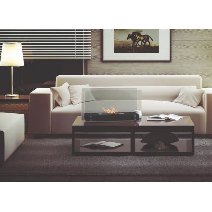 Kratki - BIO kominek 40,2x70 cm 2kW czarny