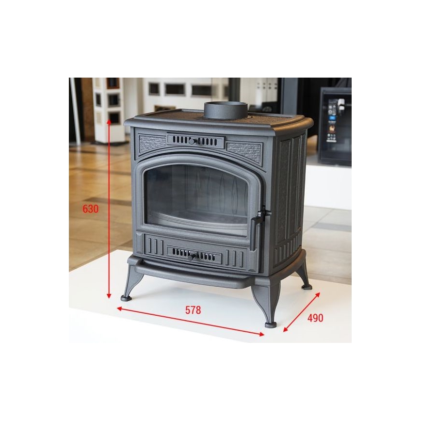 Kratki - Żeliwne piece kominkowe 8kW 150mm