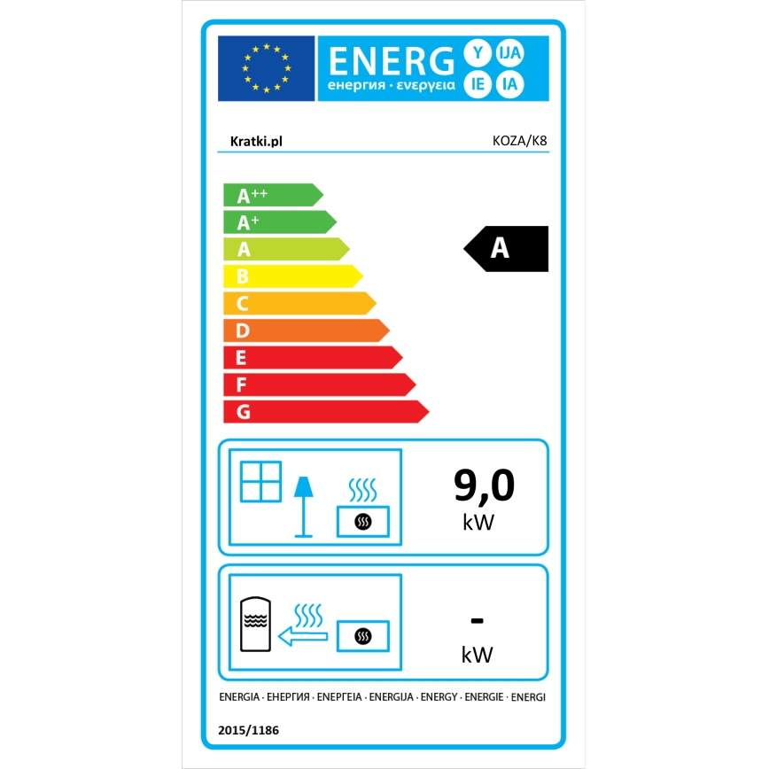 Kratki - Żeliwne piecyki kominkowe 9kW 130 mm