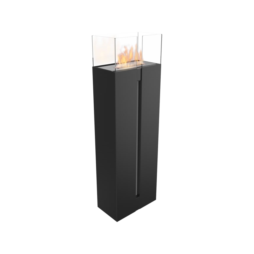 Kratki - BIO kominek 113,6x35,9 cm 2kW czarny