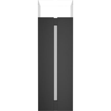 Kratki - BIO kominek 113,6x35,9 cm 2kW czarny