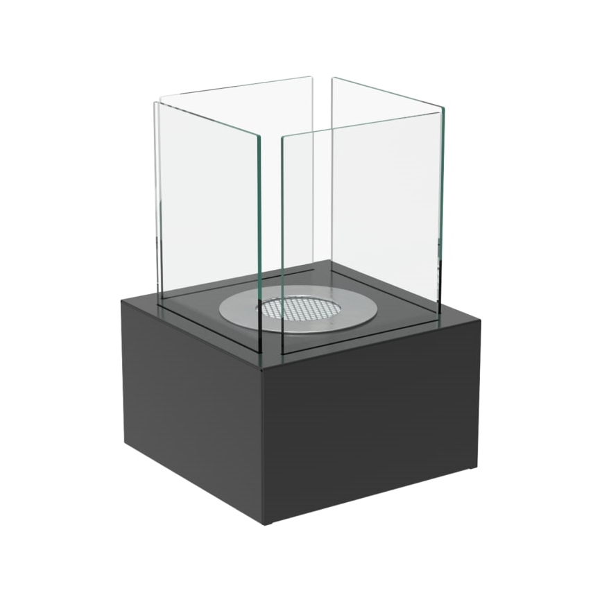 Kratki - BIO kominek 35,3x25 cm 1kW czarny