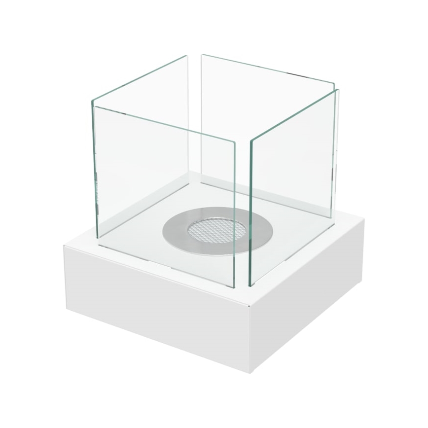 Kratki - BIO kominek 30,3x30 cm 1kW biały