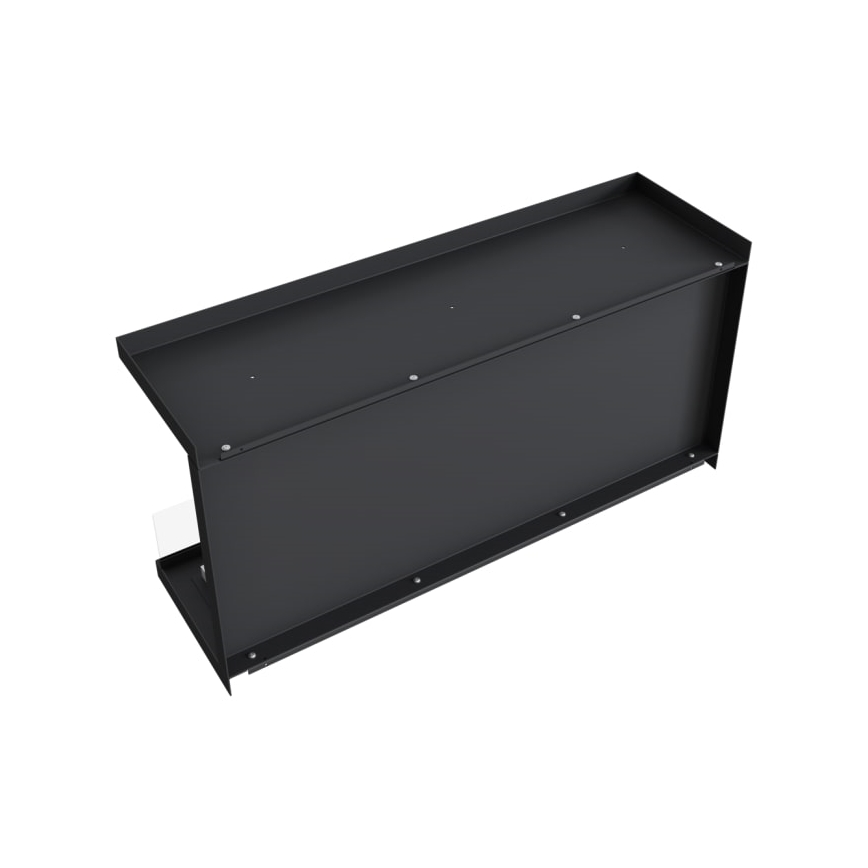 Kratki - Wbudowany BIO kominek 50x100 cm 7kW czarny