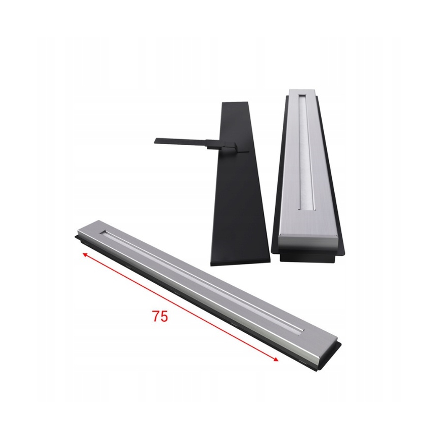 Kratki - Wbudowany BIO kominek 50x100 cm 7kW czarny