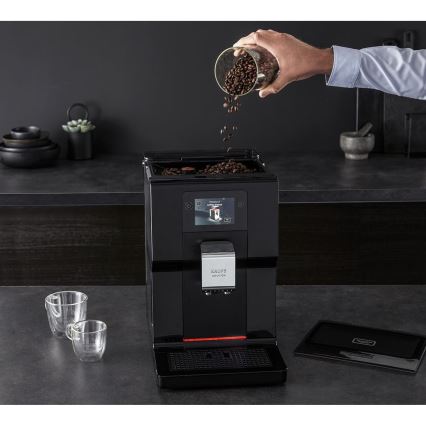 Krups - Automatyczny ekspres do kawy z pojemnikiem na mleko INTUITION PREFERENCE 1450W/230V czarny