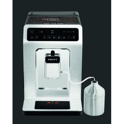 Krups - Automatyczny ekspres do kawy z pojemnikiem na mleko EVIDENCE 1450W/230V biały